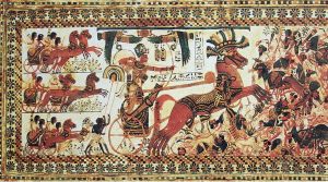pharaoh-tutankhamun-riding-a-chariot